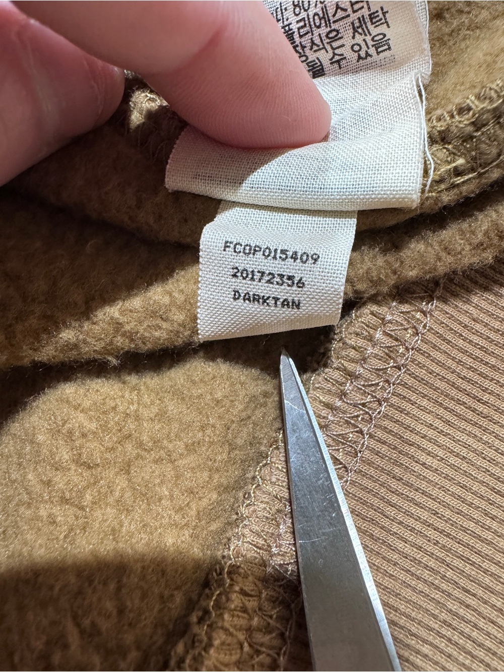 Filson Dark Tan Snap Neck Long Sleeve Hoodie Pullover Sweatshirt Size Medium EUC - Picture 7 of 8